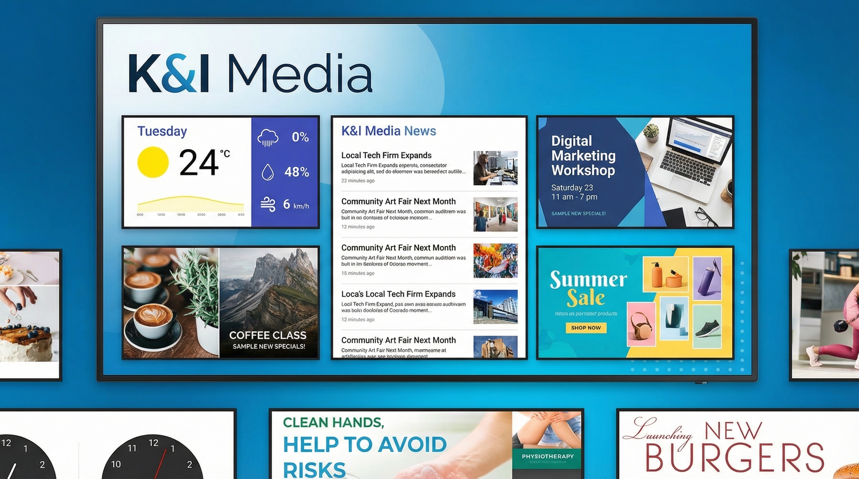 Inhalte auf digitalen Displays